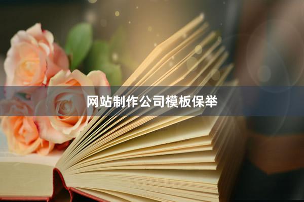网站制作公司模板保举